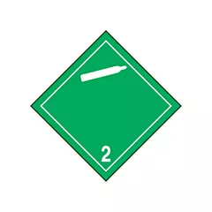 Accuform Signs Non-Flammable & Non-Toxic Gases TDG Shipping Labels