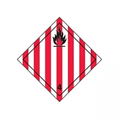 Accuform Signs Étiquette d'expédition TMD solides inflammables