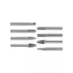 Walter Surface Technologies AllSteel™ Carbide Burr Set, 8 No. of Pieces (01W990)