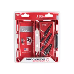 Milwaukee Shockwave™ Impact Duty™ Step Drill Bit Set, 3 No. of Pieces, Titanium (48-89-9254)