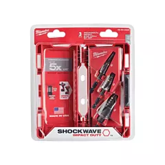 Milwaukee Shockwave™ Impact Duty™ Step Drill Bit Set, 3 No. of Pieces, Titanium (48-89-9256)