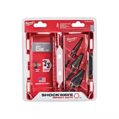 Milwaukee Shockwave™ Impact Duty™ Step Drill Bit Set, 3 No. of Pieces, Titanium (48-89-9257)