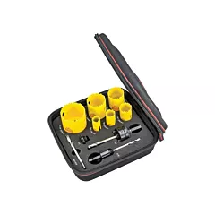 Starrett Plumber's Deep Cut Hole Saw Kit, 10 No. of Pieces (1234)