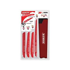 Diablo Nail-Embedded Wood & Metal Demo Reciprocating Saw Blade Set, 6