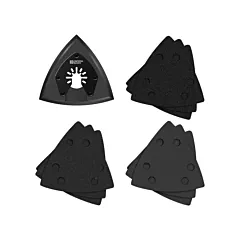 Imperial Blades Patin de ponçage triangulaire pour outil oscillant et assortiment de papiers abrasifs One Fit(MC), Ponçage (IBOTSPV-10)