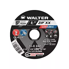Walter Surface Technologies Meule à tronçonner en céramique Zip(MC) XX