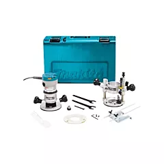 Makita Heavy-Duty 2 1/4 HP Variable Speed Plunge Router Kit, 120 V, 2-1/4 HP (RF1101KIT)