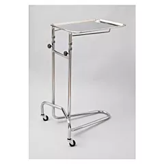 Tech-Med Double Post Mayo Stand with Large Tray 