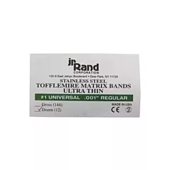 Temrex (74) Matrix Bands Ultra Regular #1, .001, 12/pkg