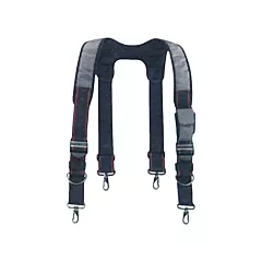 Ergodyne Padded Tool Rig Suspenders, Polyester, Grey (13665)