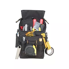 Kuny's MEDIUM ZIPTOP™ Tool Pouch, Polyester, Black, 8 No. of Pockets, Multiple Tool Holder (EL-1524)
