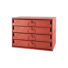 Gray Tools Râtelier avec 4 boîtes à compartiments, 14-5/8