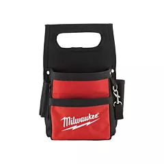 Milwaukee Compact Electrician's Work Pouch, Nylon, Black/Red, 13 No. of Pockets, Multiple Tool Holder (48-22-8111)