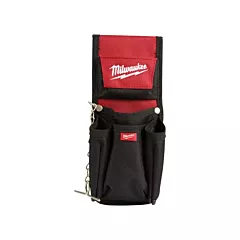 Milwaukee Compact Utility Pouch, Nylon, Black/Red, 7 No. of Pockets, Multiple Tool Holder (48-22-8118)
