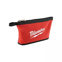 Milwaukee Zipper Pouch, Black/Red, Canvas, 1 No. of Pockets (48-22-8180)