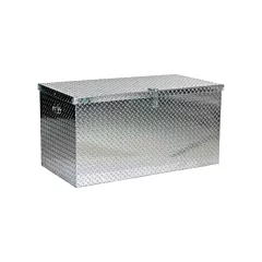 Vestil Aluminum Treadplate Portable Tool Box, 25-1/16
