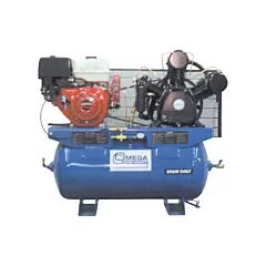 Omega Compressors Compresseurs d'air série industrielle - Compresseurs à moteur, 11 CV, 19,4 à 100 PSI, Essence, 25 gal. (30 gal. US) (TUK-1130GE)