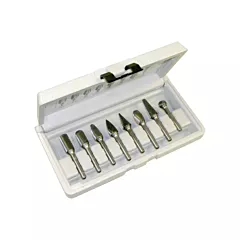 Cleveland Right Hand Spiral Burr Sets, 8 No. of Pieces (C17763)