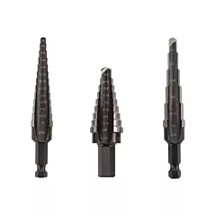 Irwin Unibit® Step Drill Set, 3 No. of Pieces, High Speed Steel (10502ZR)