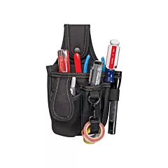 Kuny's Multi-Pocket Tool & Phone Holders, Polyester, Black, 4 No. of Pockets, Multiple Tool Holder (PL-99)