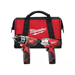 Milwaukee 2-Tool Combo M12™ Cordless Kits, 12 V, Lithium-Ion (2497-22)