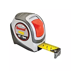 Starrett High Visibility Orange Tape Measure, 16'/5 m X 1