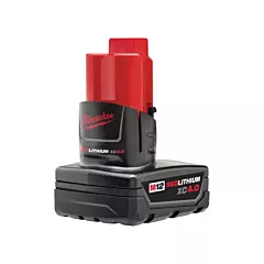 Milwaukee M12™ Redlithium™ 4.0 Battery, 12 V, 4:00 AM, Lithium-Ion (48-11-2440)