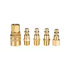 Aurora Tools 5-Piece Quick Coupler Kit, 1/4