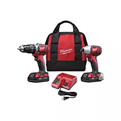 Milwaukee M18™ Cordless 2-Tool Combo Kit, 18 V, Lithium-Ion (2697-22CT)