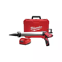 Milwaukee M12™ Cordless Sausage Style Caulk & Adhesive Gun Kit, 12 V, Lithium-Ion, 20 oz. (2442-21)