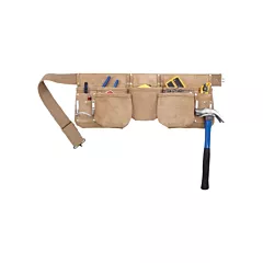 Kuny's Journeyman Carpenter's Apron, Beige, Leather, 11 No. of Pockets (AP-622)