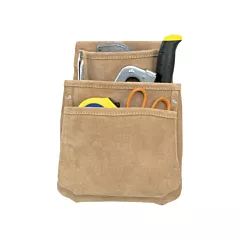 Kuny's Drywall Pouches, Leather, Tan, 3 No. of Pockets, Multiple Tool Holder (DW-1018)