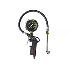 Topring Tire Pressure Gauges - Dual Wheel Type- Pistol Grip Dial Inflator Gauges, 0.0 to 90.0 PSI, 1 psi (63.71)