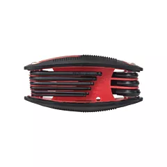 Aurora Tools Ball End Fold-Up Hex Key Set, 9 No. of Keys, Imperial