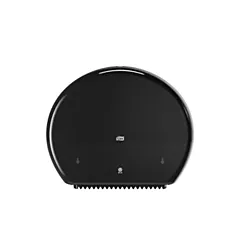 Tork Twin Mini Jumbo Bath Tissue Roll Dispenser Black (VMTORK554028A)