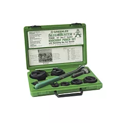 Greenlee Ensemble de poinçonnage avec cliquet et poinçons SlugBuster(MD), Jusqu'à 0,135