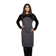 Gold + Cross™ Gangster Stripe Bib Apron No Pocket