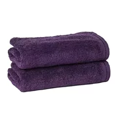 ZEN Hand Towels 100% Certified Organic Cotton  4/Pack | Size 16x30 | Eggplant |Eco-Friendly Luxury