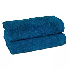ZEN Hand Towels 100% Certified Organic Cotton  4/Pack | Size 16x30 | Ocean Blue |Eco-Friendly Luxury