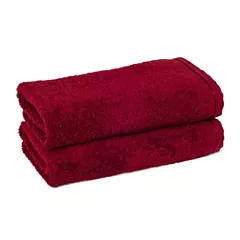 ZEN  Hand Towels 100% Certified Organic Cotton 4/Pack | Size 16x30 | Lava |Eco-Friendly Luxury