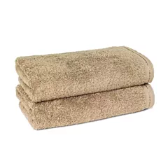 ZEN Hand Towels 100% Certified Organic Cotton  4/Pack | Size 16x30 | Sand |Eco-Friendly Luxury