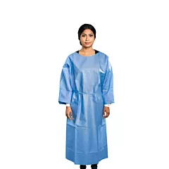 AAMI LEVEL 3  Disposable Isolation Gown SMS 45 GSM Blue - Pack of 10