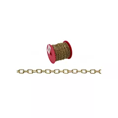 Campbell Craft Oval Link Chain, 82' (25 m), 3 lbs. (0.0015 tons), Not Graded, #19 (T0711917)