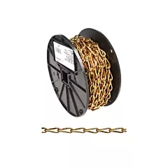 Campbell Chaîne torsadée, 50' (15,24 m), 240 lb (0.12 tonne), Sans calibre, #3, Acier à faible teneur en carbone (T0723167)