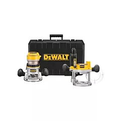 Dewalt Trousse de toupie à arbre plongeant avec base fixe EVC, 120 V, 2-1/4 CV (DW618PK)