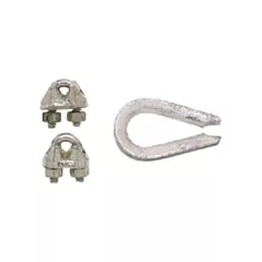 Campbell Wire Rope Clips with Thimble Set