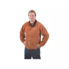 Weld-Mate Welding Jacket, Leather, Lava Brown™, Medium