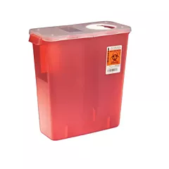 Sharps 3 Gal Red Hinged Lid (VMTY8527R)