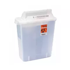 Sharps Container with SHARPSTAR Lid 3Gal Clear (VMTY8536SA)