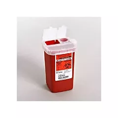 Phlebotomy Sharps Container 1 QT Red (VMTY8900SA)